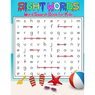 Sight Words Word Search Book for Kids: High Frequency Words Activity Book for Raising Confident Readers (8,5 x 11 inches ): Sight Words Word Search Bo