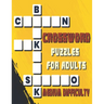 Crossword Puzzles for Adults Medium Difficulty: 42 Puzzles Brain for Men, Women; Adult & Seniors; Puzzles Medium Difficulty; EASY TO READ