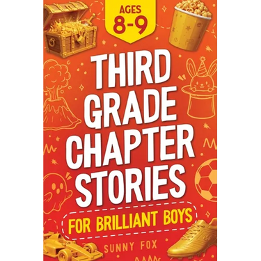 Third Grade Chapter Stories for Brilliant Boys (Ages 8-9): An Easy-to-Read Chapter Book with Short Stories, Comprehension Questions & Fun Facts for 3r