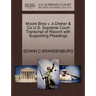 Moore Bros V. a Dreher & Co U.S. Supreme Court Transcript of Record with Supporting Pleadings