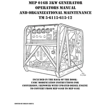 MEP 016B 3KW Generator Operators Manual and Organizational Maintenance TM 5-6115-615-12