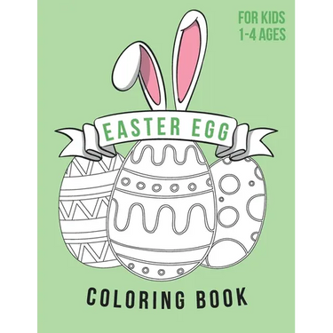 Easter Egg Coloring Book For Kids Ages 1-4: Color, draw and cut out - fast drawing and scissor skills building - activity with fun and education