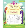 My first learn to write workbook ages 3 and up: Big letter tracing for preschoolers and kids (toddlers) 2-4 year olds (ABC books), practice line traci