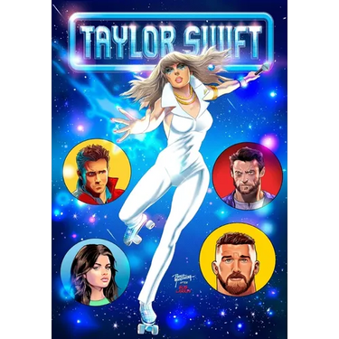 Female Force Taylor Swift Dazzler Homage Variant with Travis Kelce