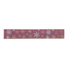 Mauve and Glitter Snowflake Wired Ribbon 2.5" x 10yds.
