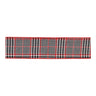 Red and Black Houndstooth Plaid Wired Ribbon 4" x 10yds