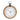 Round Wood Wall Clock Under Glass 23.75"D