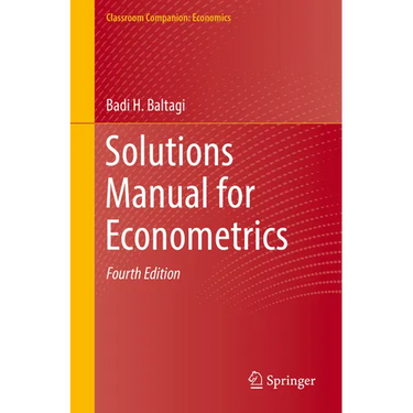 Solutions Manual for Econometrics
