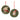 Playful Cat and Dog in Pine Wreath Ornament (Set of 4)