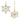 Jeweled Metal Snowflake Ornament (Set of 2)
