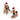 Plush Ski and Sled Dog Ornament (Set of 6)