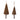 Wood Beaded Pine Tree Ornament (Set of 4)