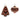 Textured Glass Tree and Onion Ornament (Set of 6)