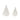Carved Wood Pine Tree (Set of 2)
