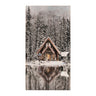Wooden Winter Lake Lodge Plaque 17.5"H