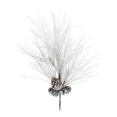 Flocked Long Neddle Pine Spray (Set of 2)