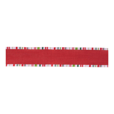 Striped Trim Wired Ribbon (Set of 2)