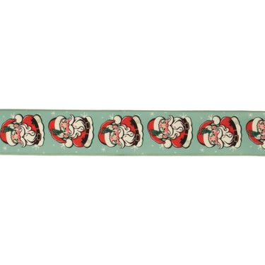Nostalgic Santa Print Wired Ribbon (Set of 2)