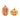 Carved Fir Wood Pumpkin Decor (Set of 2)
