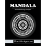 Mandala stress relieving designs Black Background: An adult coloring book