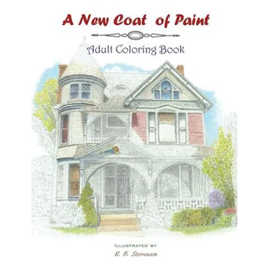 A new coat of paint adult coloring book