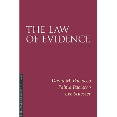 The Law of Evidence, 8/E