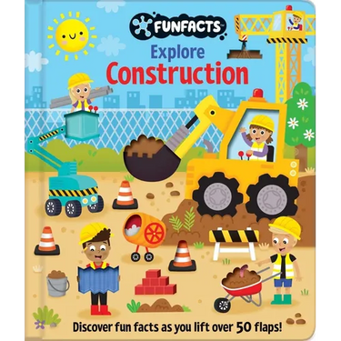 Explore Construction: Lift-The-Flap Book: Board Book with Over 50 Flaps to Lift!