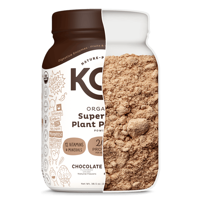 KOS Organic Plant Protein, Chocolate, 28 Servings by KOS.com