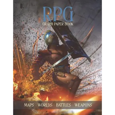 RPG Graph Paper Book: Role Playing Games Grid Paper, Create Your Ultimate Fantasy Maps and Worlds