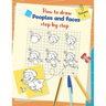 How to draw peoples and faces step by step: Drawing, tracing and coloring book for kids and young children