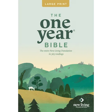 One Year Premium Slimline Bible-NLT-Large Print 10th Anniversary