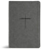 CSB Personal Size Giant Print Bible, Digital Study Edition, Charcoal Suedesoft Leathertouch, Indexed