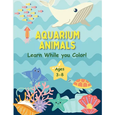 Aquarium Animals Coloring Book