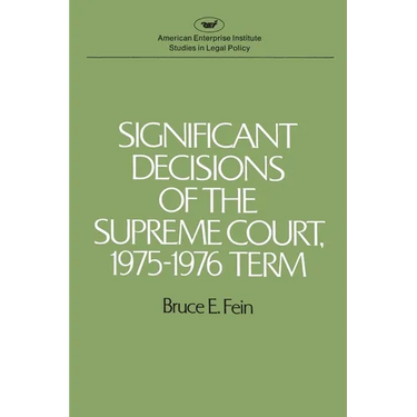 Significant Decisions of the Supreme Court 1975-76