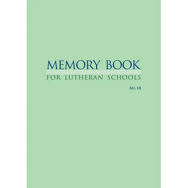 Memory Book For Lutheran Schools