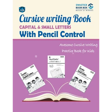 SBB Cursive Writing Book Capital and Small Letters with Pencil control