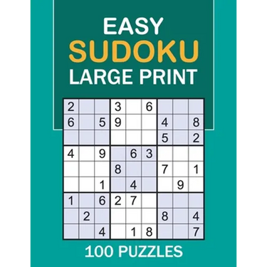 Easy Sudoku Large Print: 100 Puzzles Easy Sudoku
