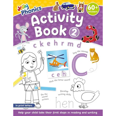 Jolly Phonics Activity Book 2: In Print Letters (American English Edition)