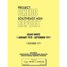 Project Checo Southeast Asia Study: Igloo White, January 1970-September 1971