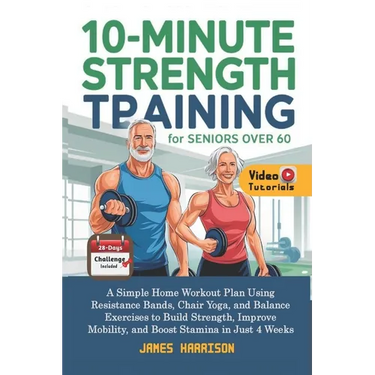 10-Minute Strength Training for Seniors Over 60: A Simple Home Workout Plan Using Resistance Bands, Chair Yoga, and Balance Exercises to Build Strengt