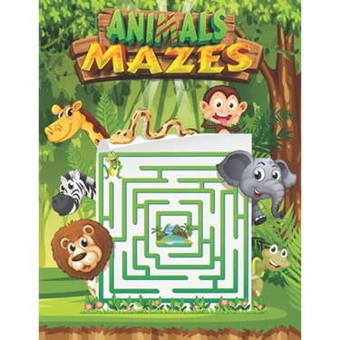 Animals Mazes: Book Vol 1: Activity Book Mazes Puzzles, Little Children's Nature, Mazes For Kids, Fun animals mazes to play