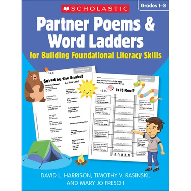 Partner Poems & Word Ladders for Building Foundational Literacy Skills: Grades 1-3