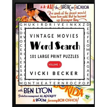 Vintage Movies Word Search: 101 Large Print Puzzles