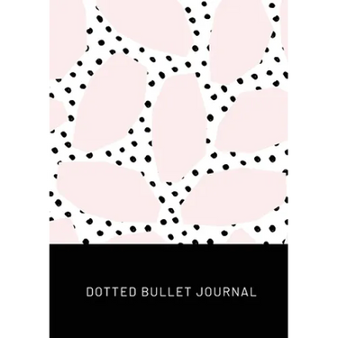 Pink Spots with Black Polka Dots - Dotted Bullet Journal: Medium A5 - 5.83X8.27