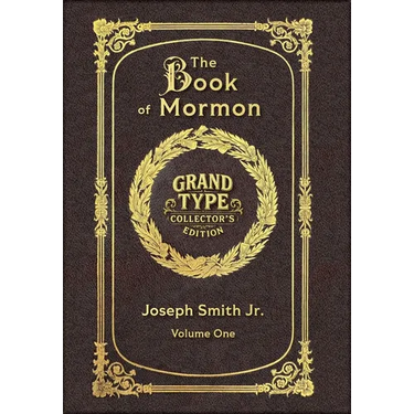 Large Print - The Book of Mormon, Volume 1 of 3 - Grand Type Collector's Edition - Matte Hardcover with Dust Jacket