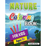 Coloring Book for Kids Cute Nature: Nature Activity Book for Kids Ages 8-12