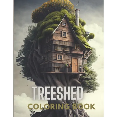 "The Majestic Treehouse: A Magnificent Coloring Book for Grown-Ups