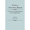 Genealogies of Mayflower Families from the New England Historical and Genealogical Register. in Three Volumes. Volume I: Adams - Fuller