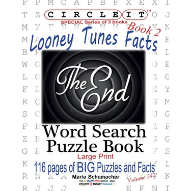 Circle It, Looney Tunes Facts, Book 2, Word Search, Puzzle Book