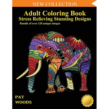 Adult Coloring Book: Stress Relieving Stunning Designs: 120 Unique Images: Stress Relieving Designs
